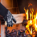 TE09 OEM akzeptiert Grüne Farbe Hitzebeständige Ofen Handschuhe BBQ Handschuhe Zum Kochen, Grillen, Backen